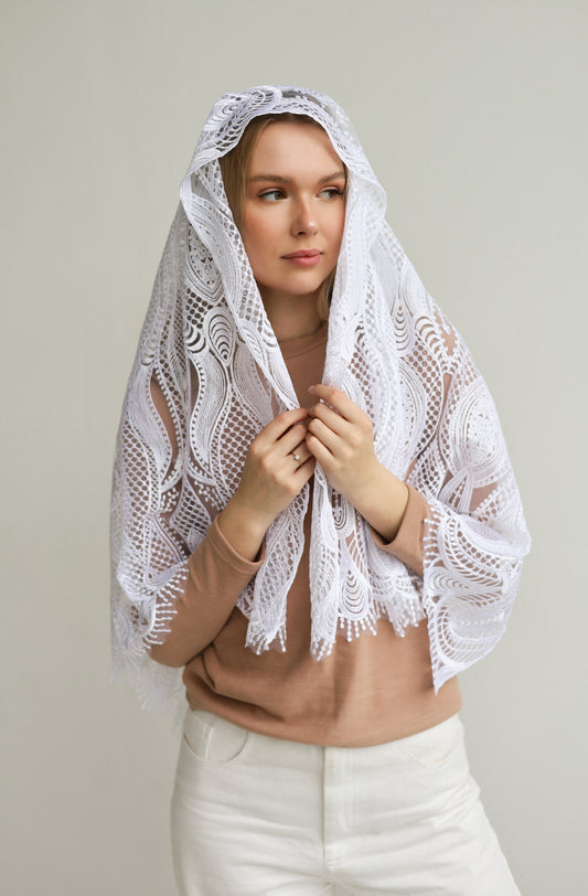 EXTRA LONG WHITE VEIL