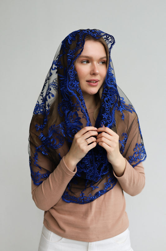 BLUE INFINITY MANTILLA