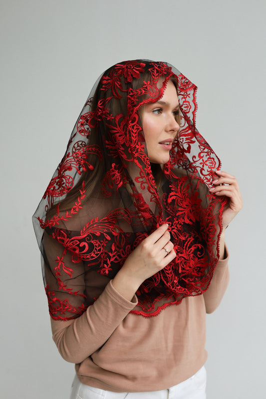 RED INFINITY MANTILLA