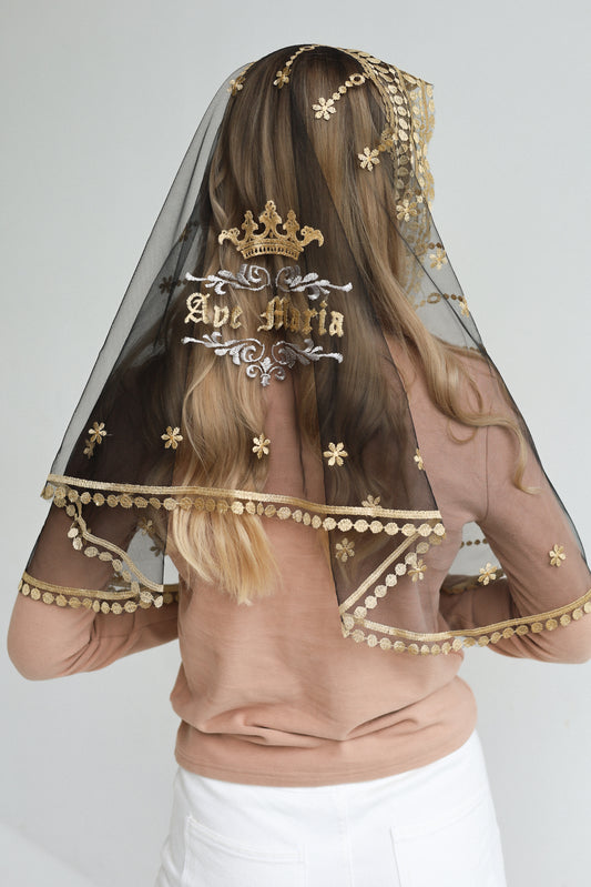 AVE MARIA EMBROIDERY VEIL