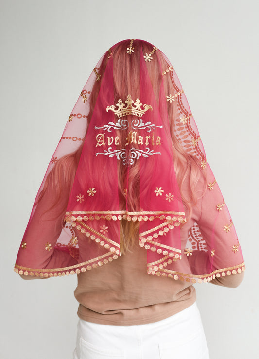 AVE MARIA EMBROIDERY VEIL