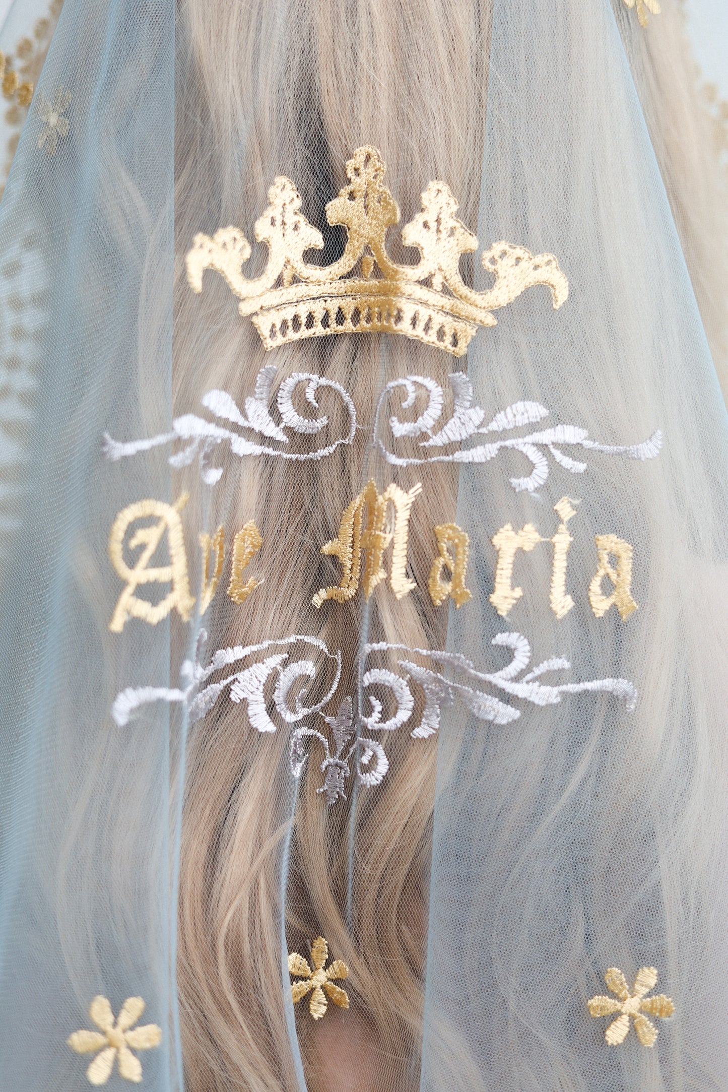 AVE MARIA EMBROIDERY VEIL