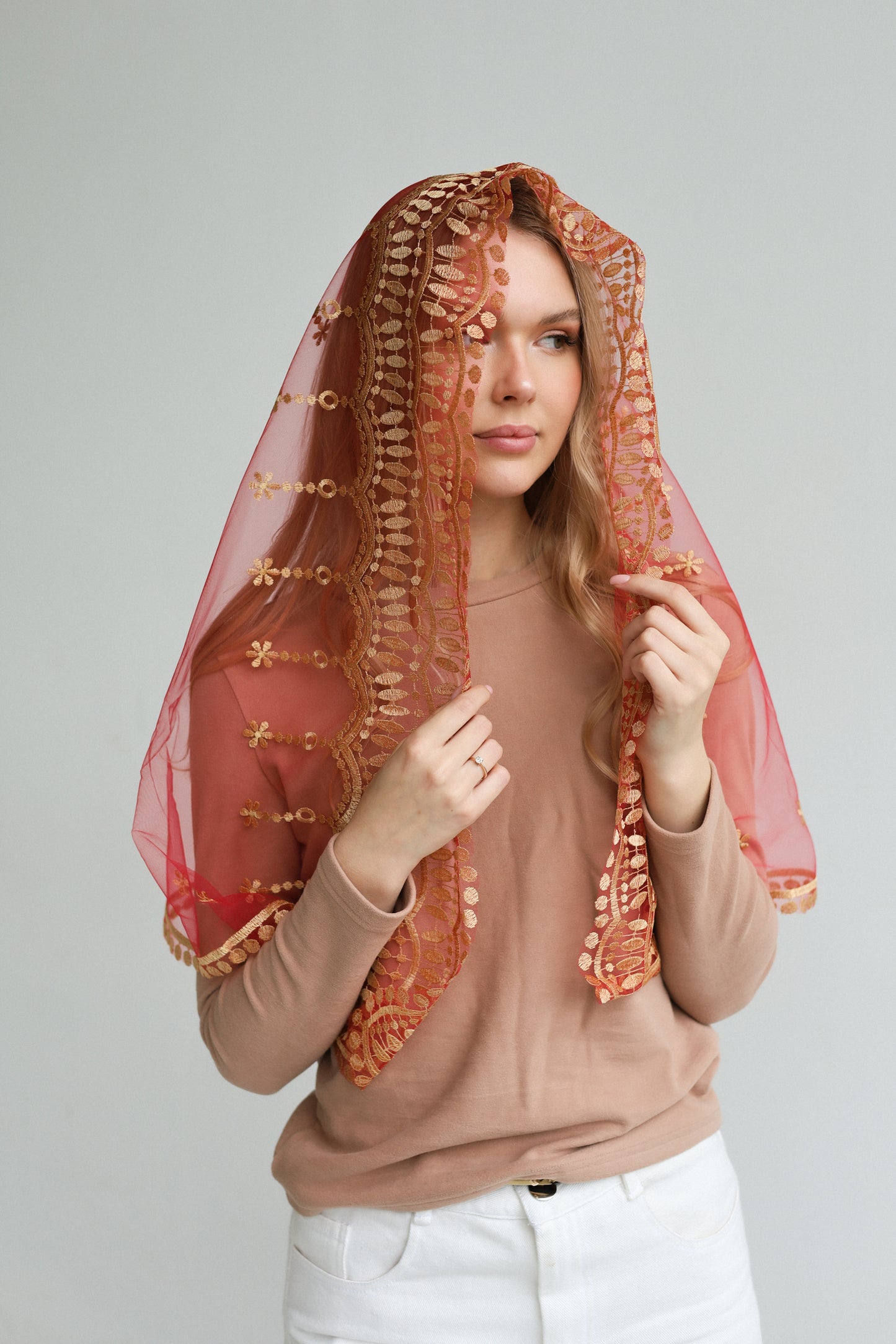AVE MARIA EMBROIDERY VEIL