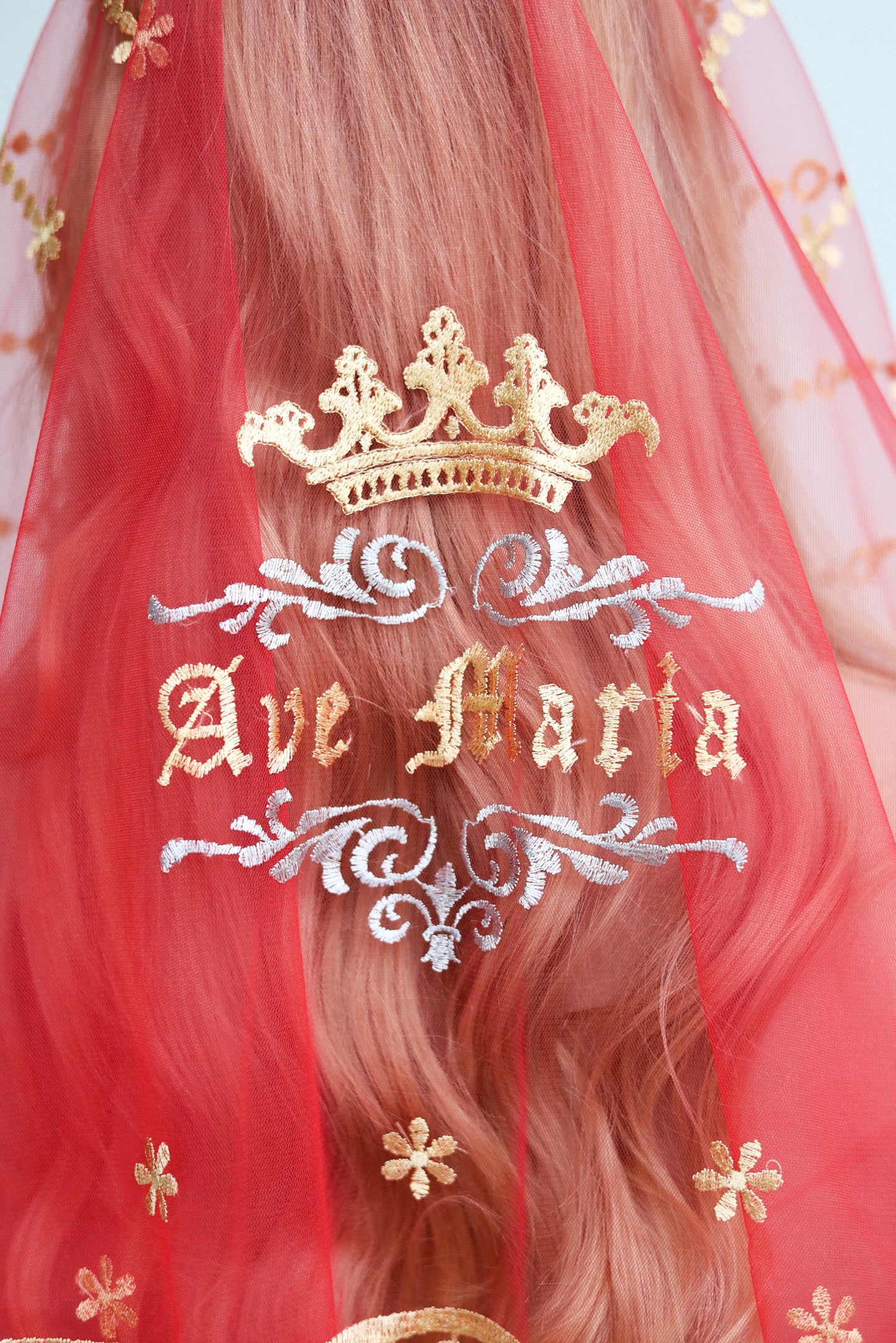 AVE MARIA EMBROIDERY VEIL