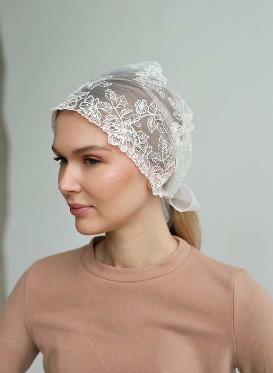 IVORY FLORAL HEAD BAND
