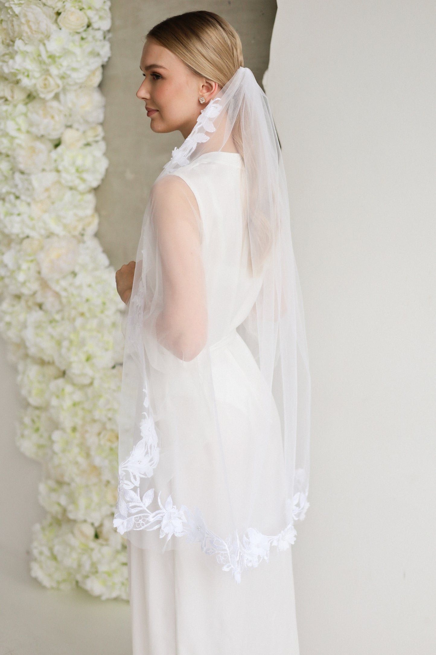 ALEXANDRA FLORAL VEIL - MariaVeils