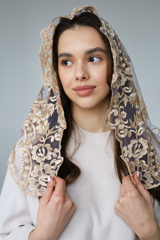 GOLD & PURPLE VEIL - MariaVeils