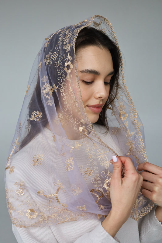 Gold Chapel Veil - MariaVeils