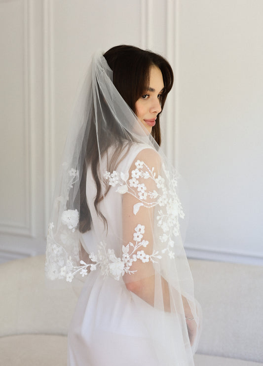 DESTINY FLORAL VEIL - MariaVeils