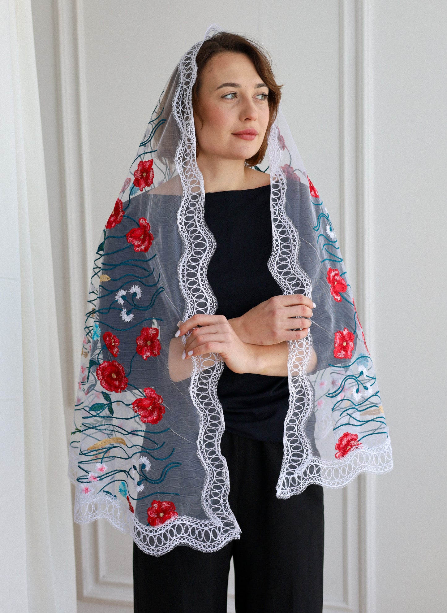 EXTRA LONG WHITE VEIL - MariaVeils