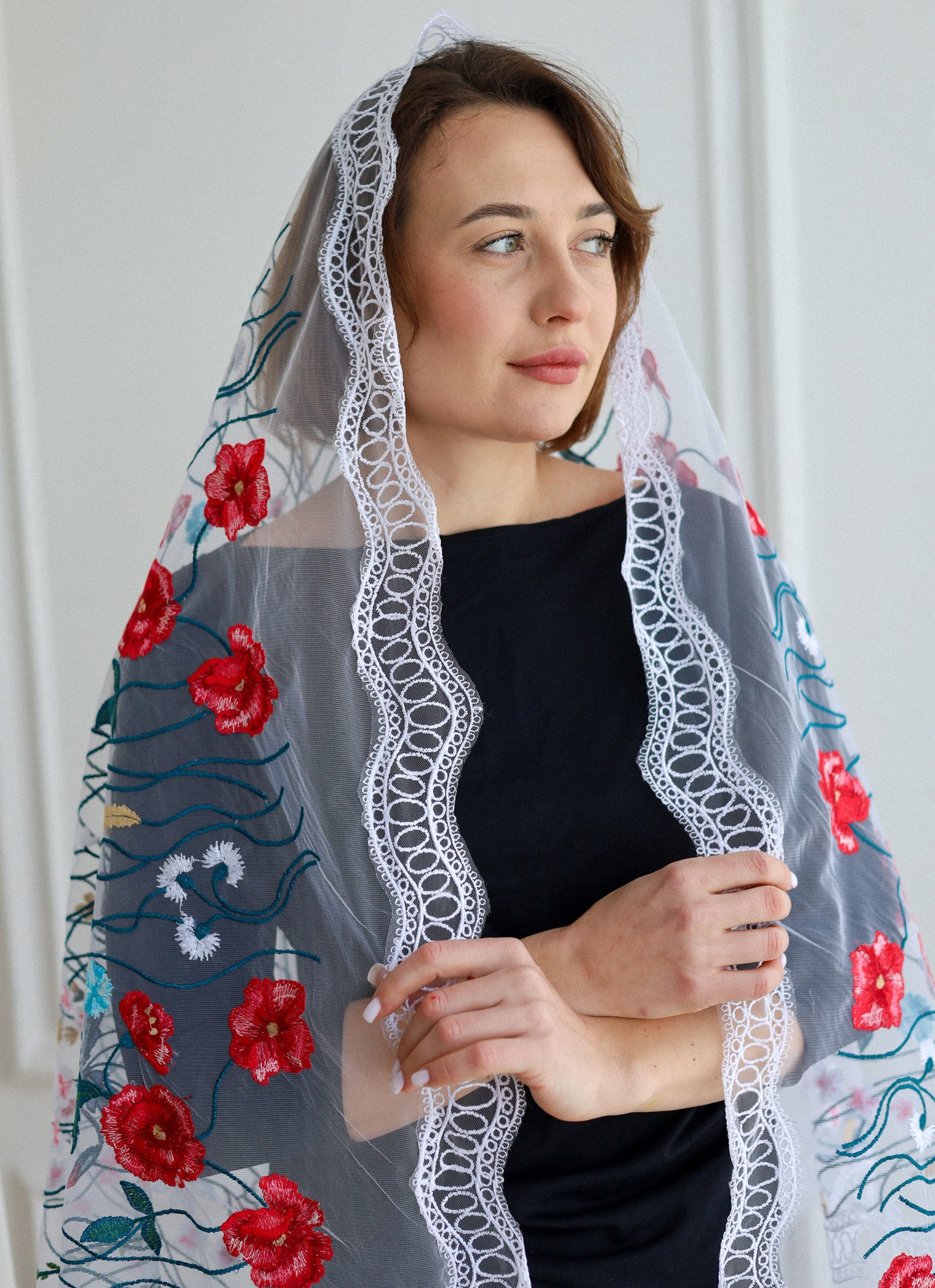 EXTRA LONG WHITE VEIL - MariaVeils