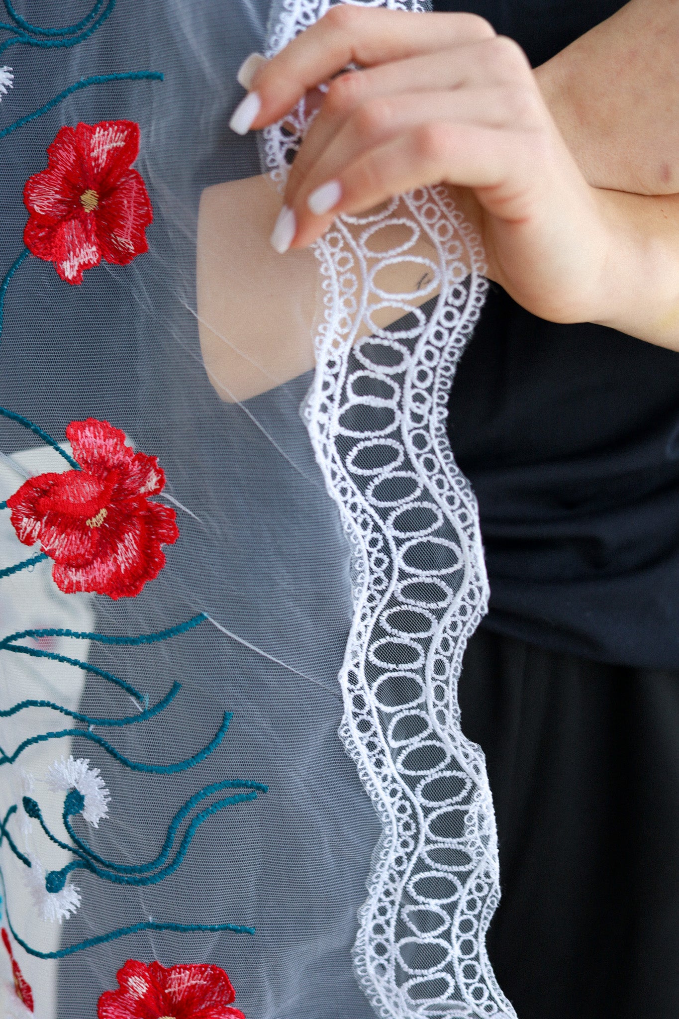 EXTRA LONG WHITE VEIL - MariaVeils