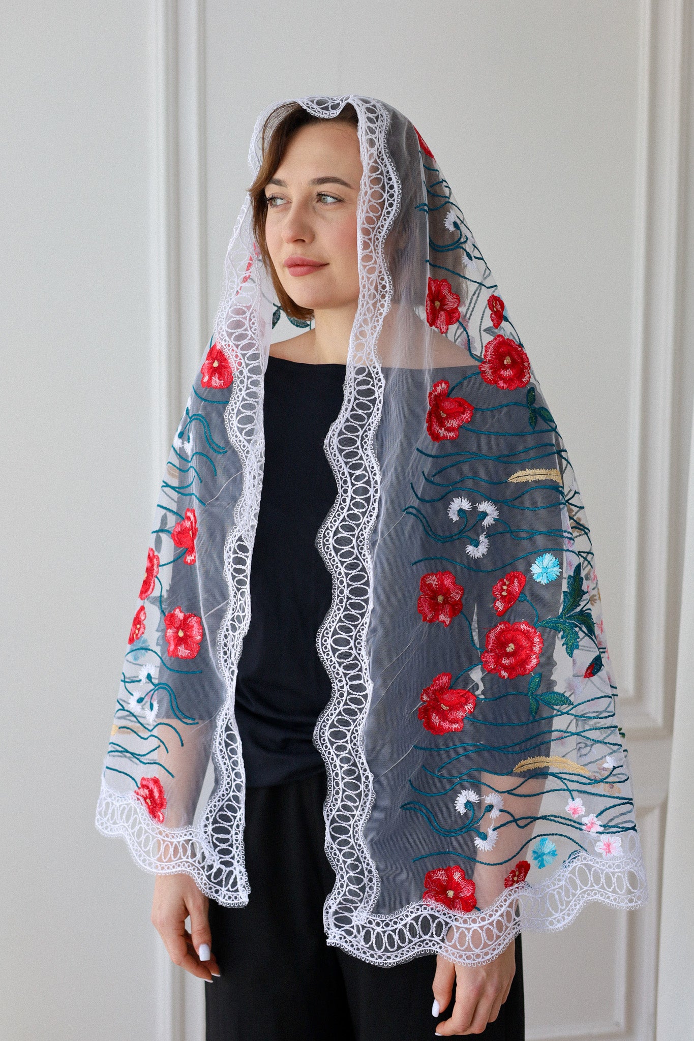 EXTRA LONG WHITE VEIL - MariaVeils