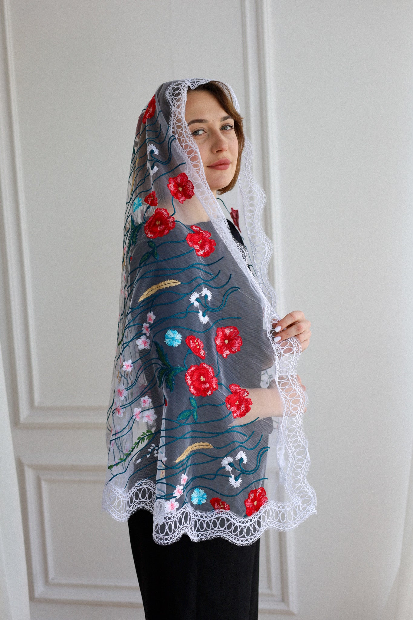 EXTRA LONG WHITE VEIL - MariaVeils