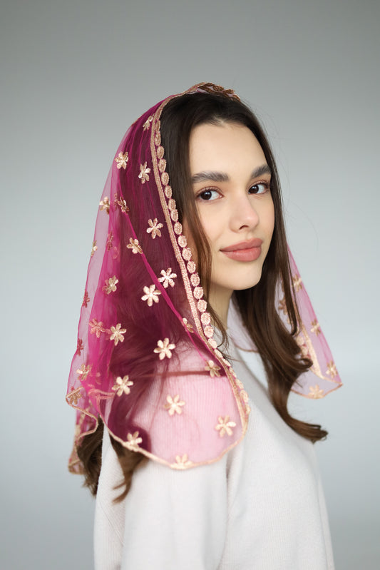 PINK TRIANGLE VEIL - MariaVeils