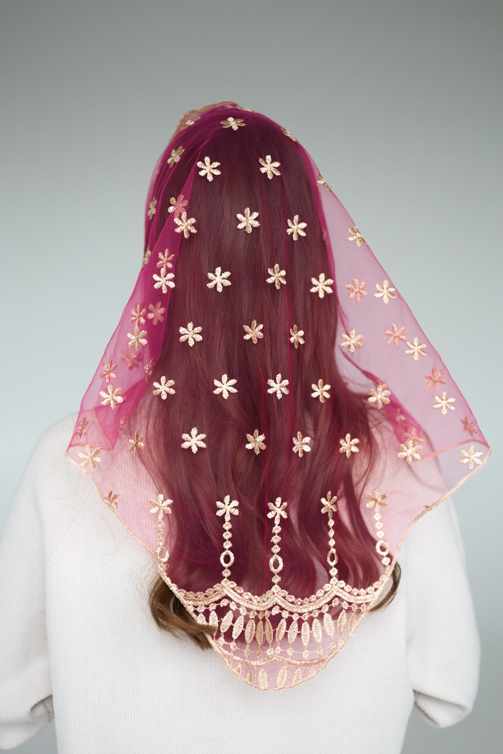 PINK TRIANGLE VEIL - MariaVeils