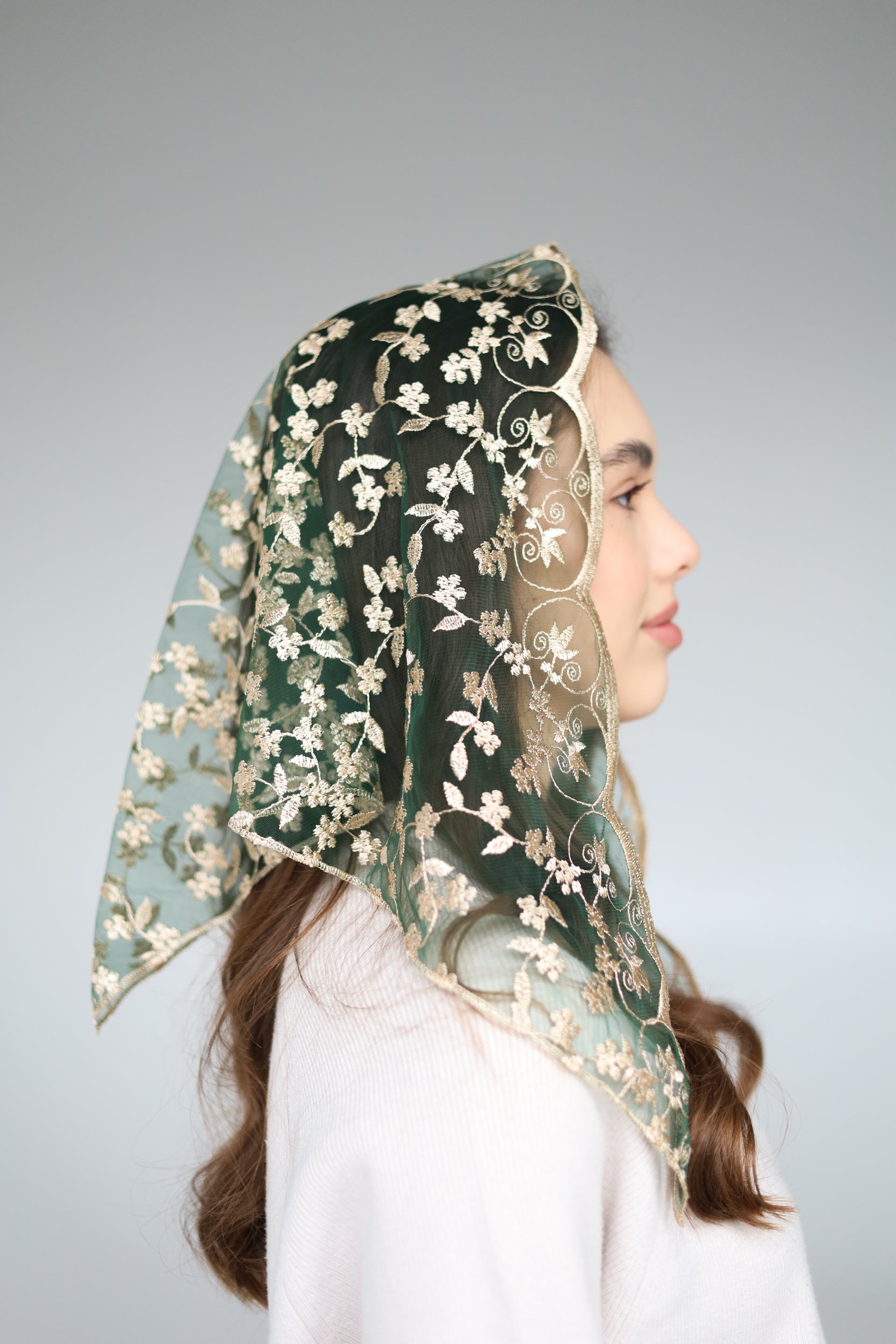 GREEN & YELLOW VEIL - MariaVeils