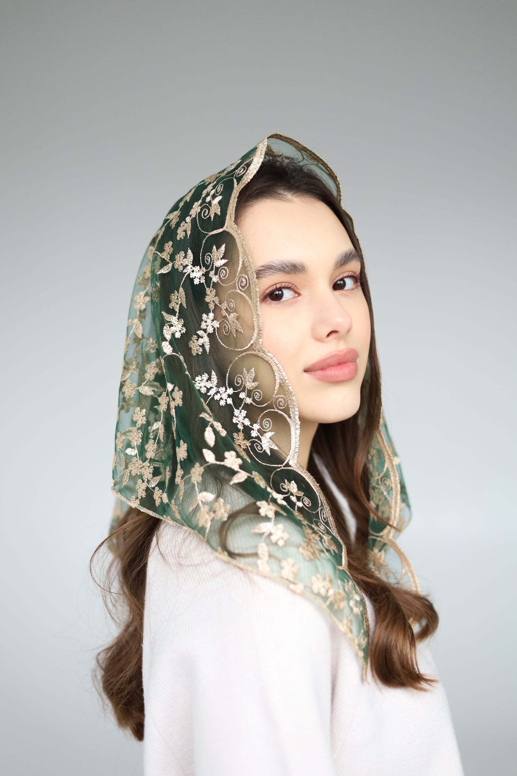 GREEN & YELLOW VEIL - MariaVeils
