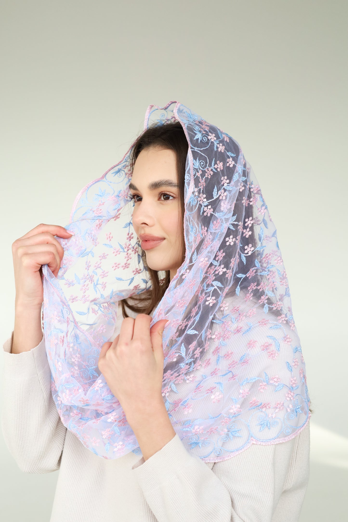 PINK & BLUE INFINITY VEIL - MariaVeils