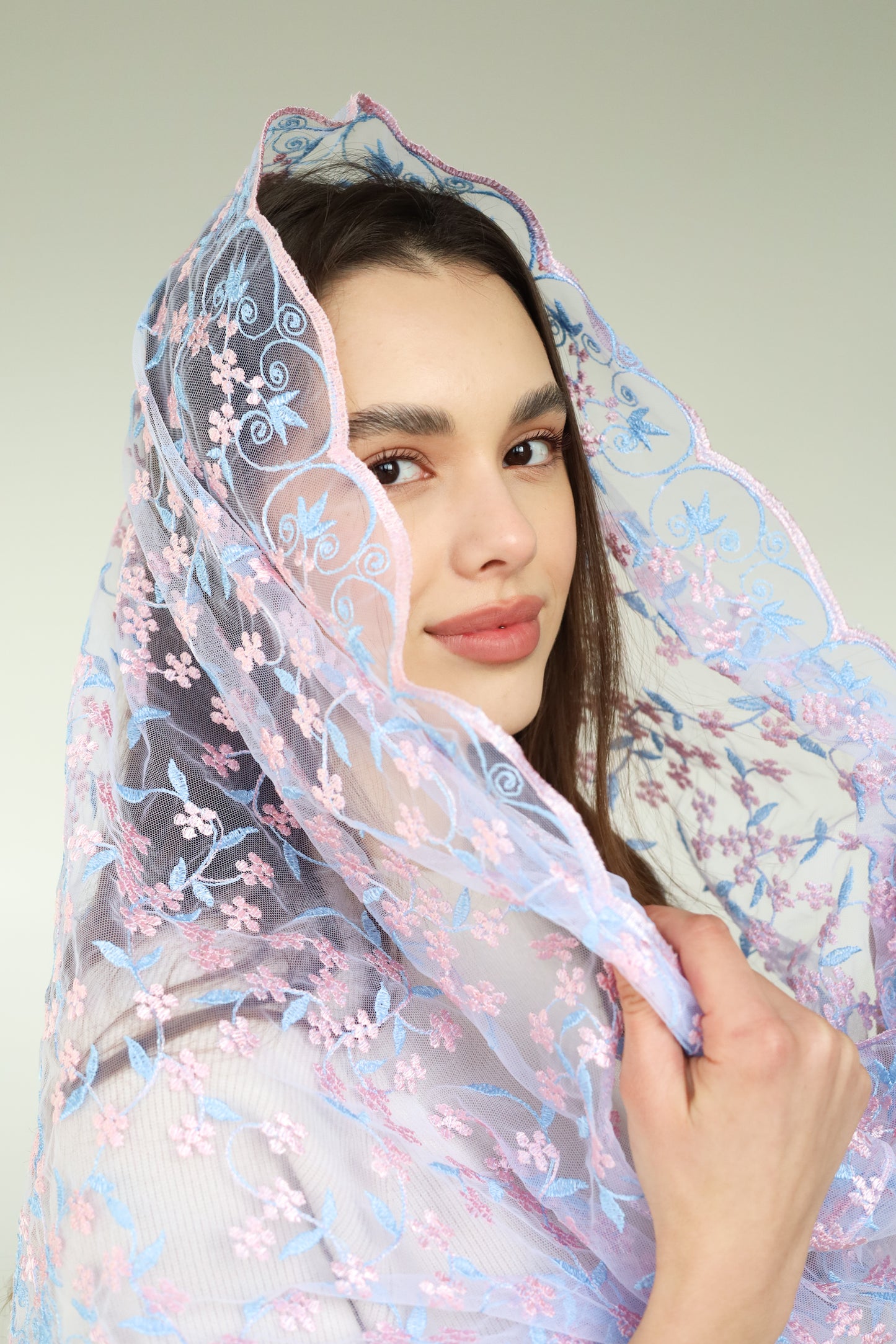 PINK & BLUE INFINITY VEIL - MariaVeils