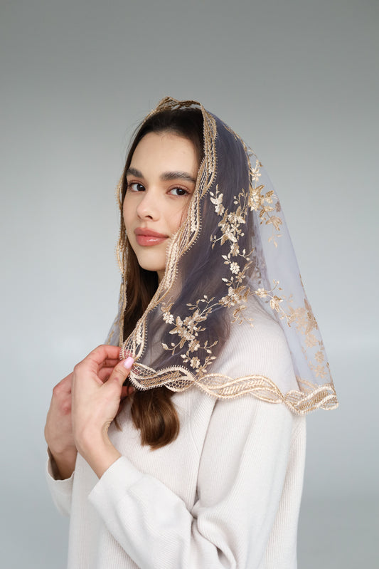 GOLD & PURPLE VEIL - MariaVeils