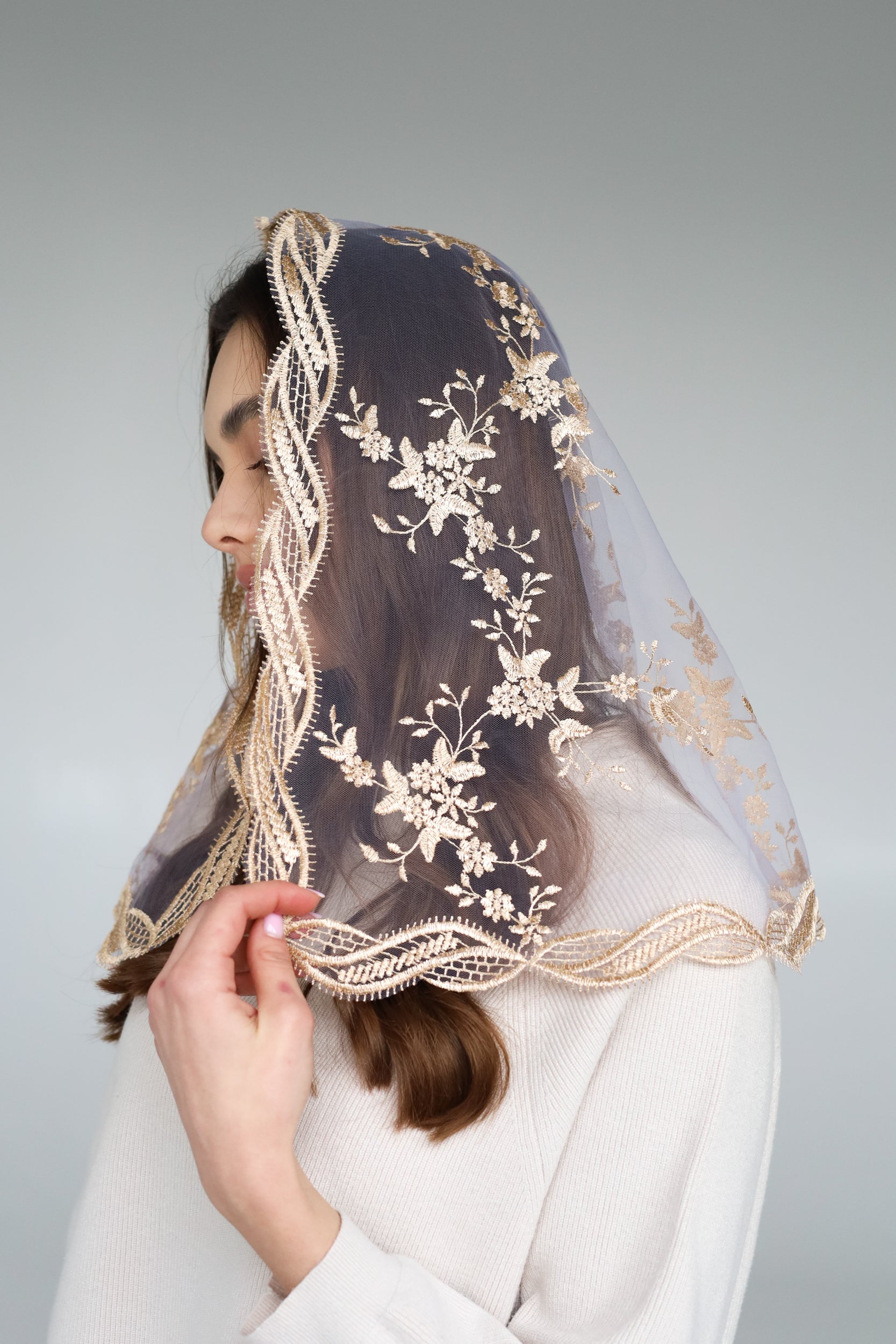 GOLD & PURPLE VEIL - MariaVeils