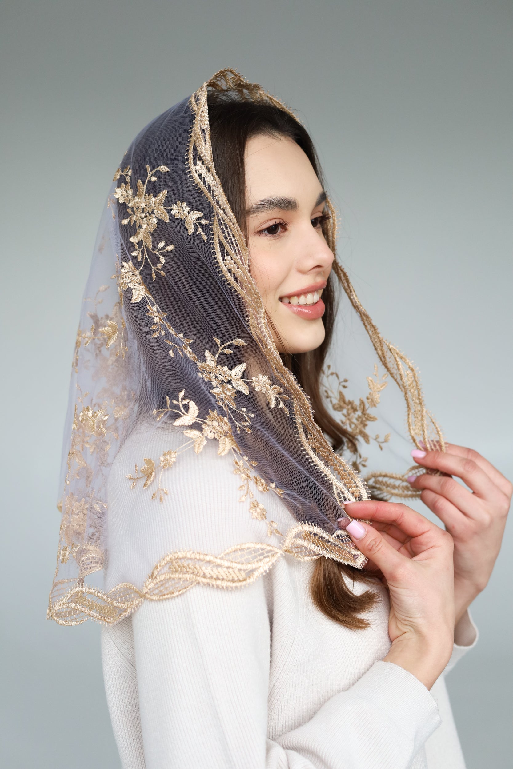 GOLD & PURPLE VEIL - MariaVeils