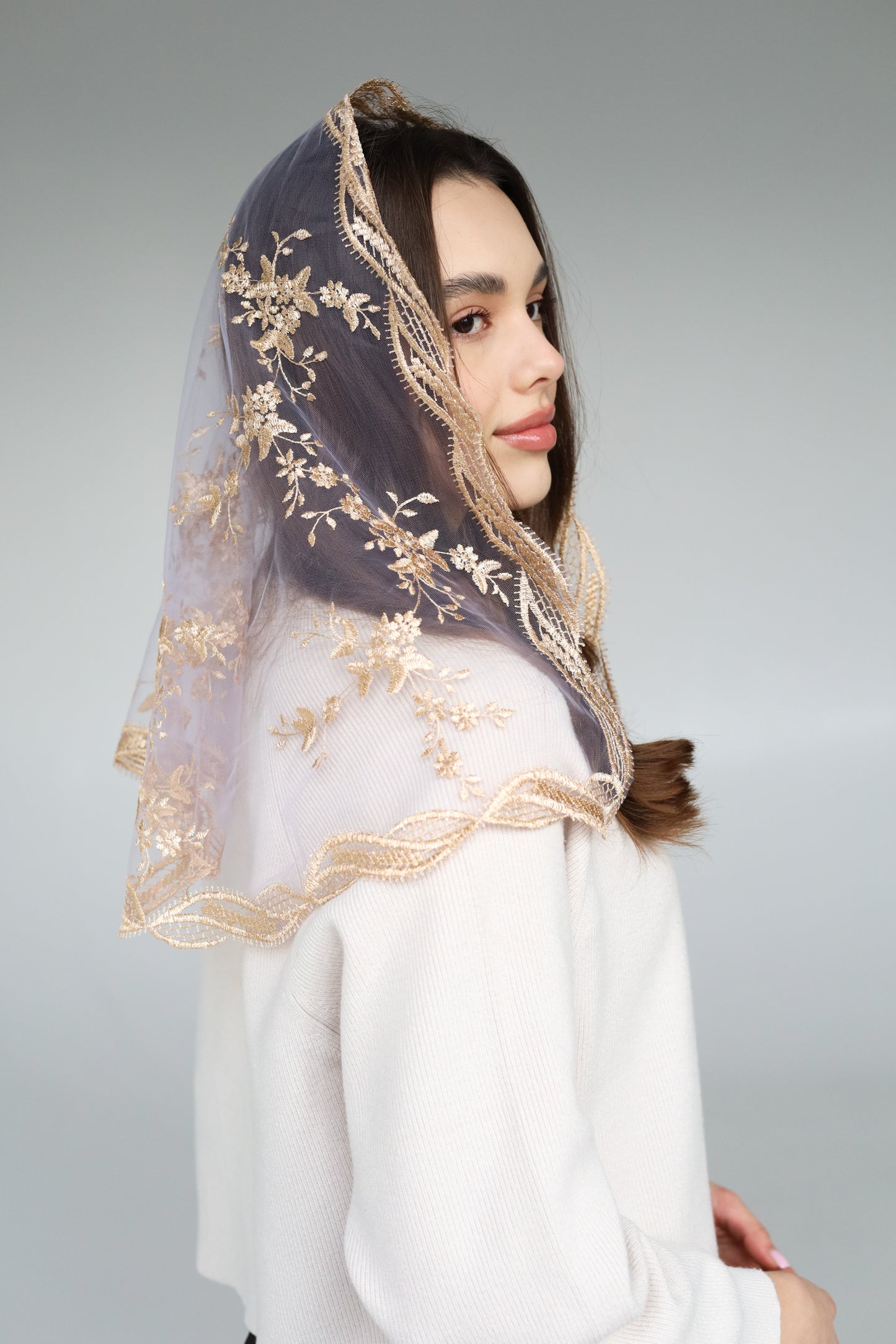 GOLD & PURPLE VEIL - MariaVeils