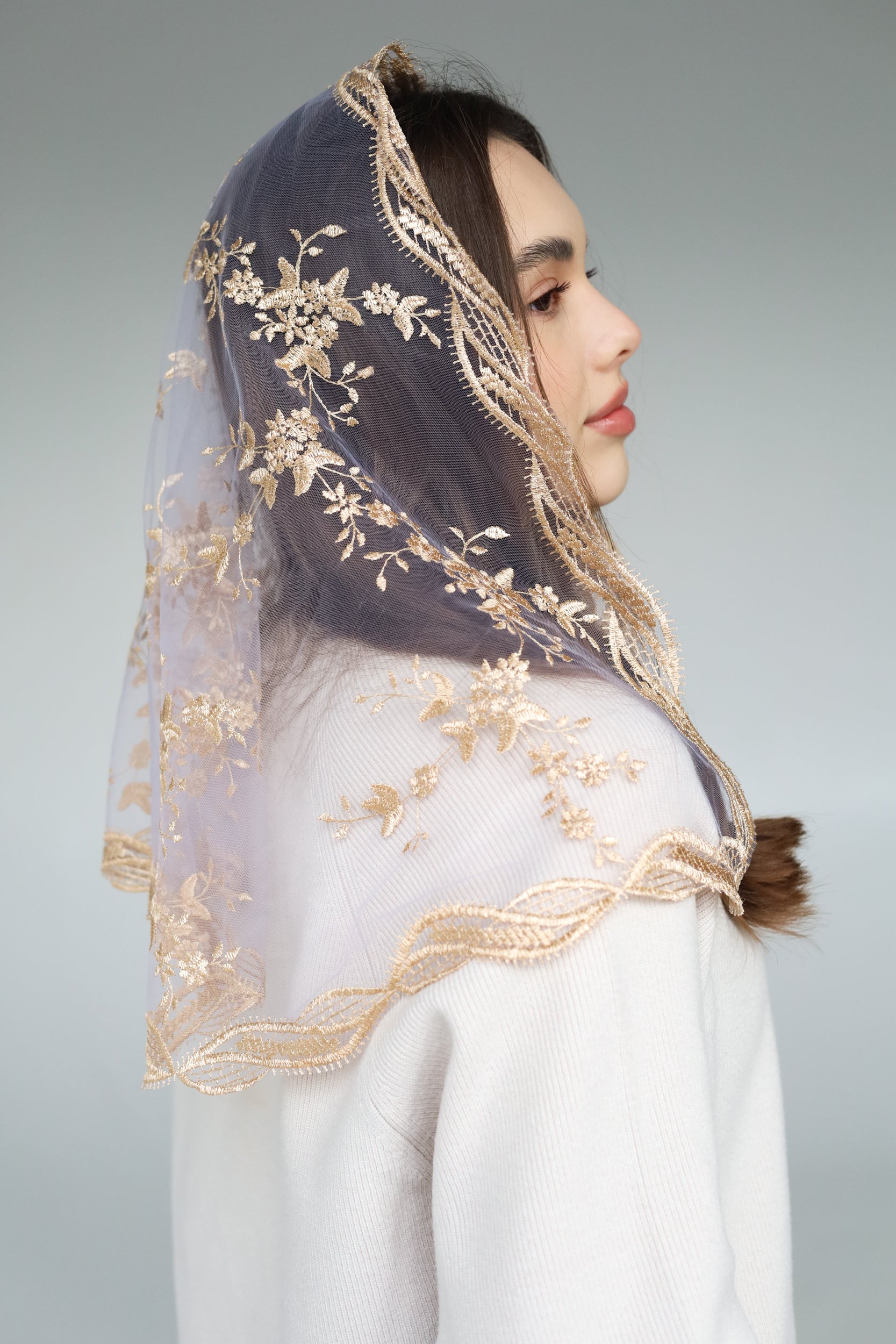 GOLD & PURPLE VEIL - MariaVeils