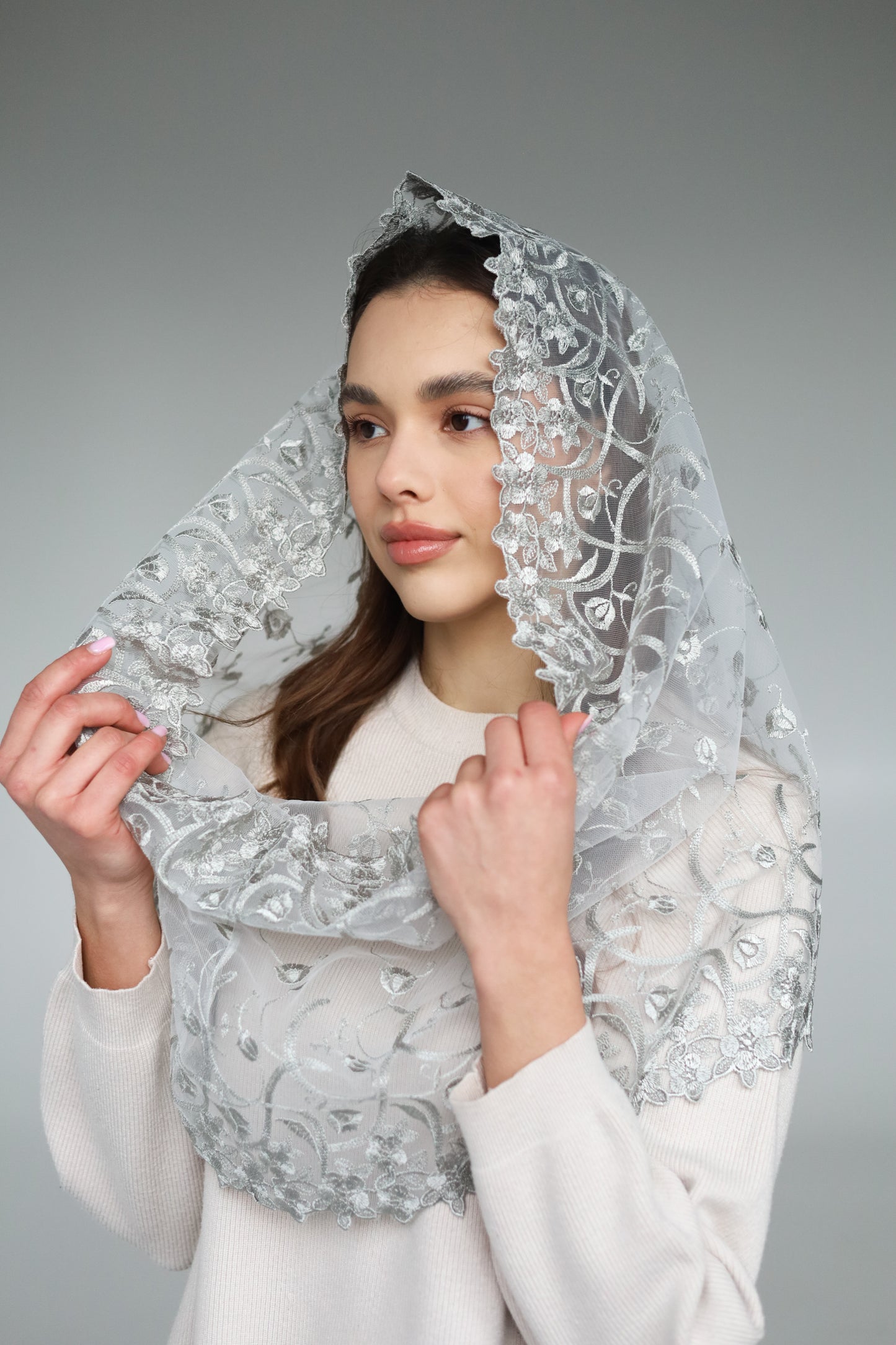 GREY INFINITY VEIL - MariaVeils