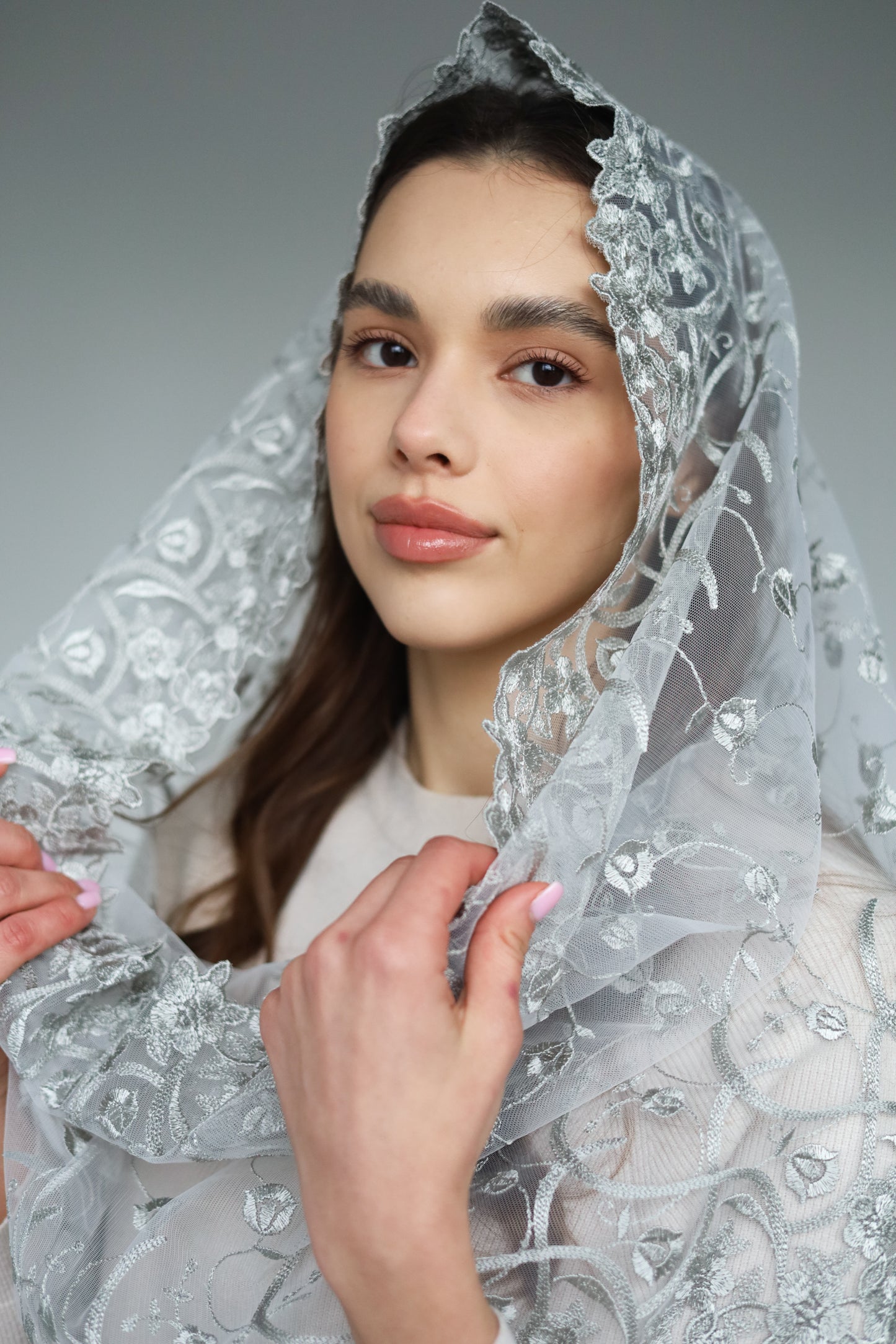 GREY INFINITY VEIL - MariaVeils