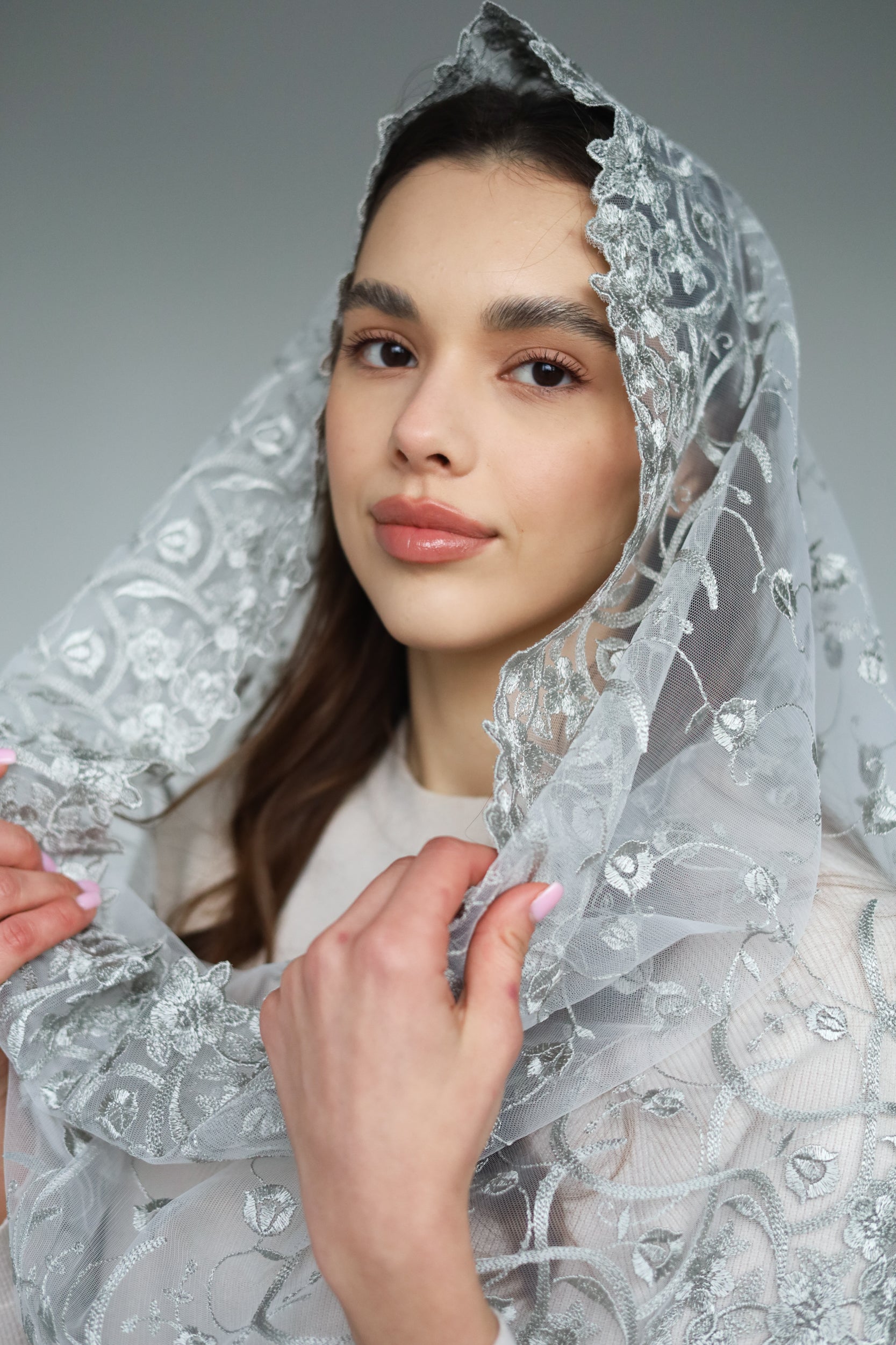 GREY INFINITY VEIL - MariaVeils