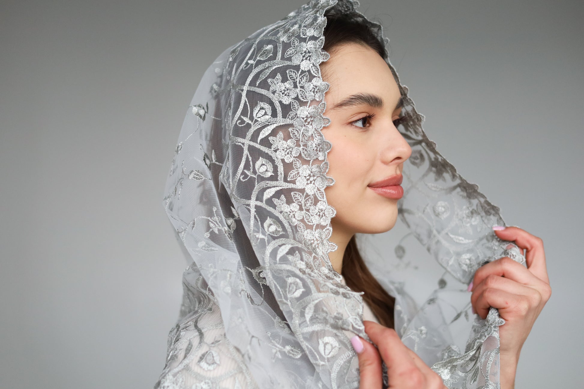 GREY INFINITY VEIL - MariaVeils