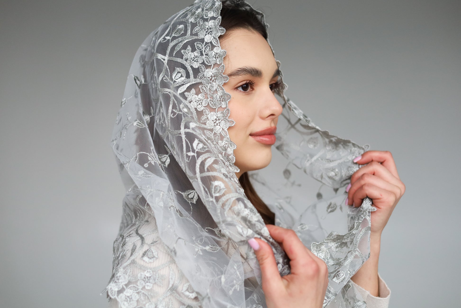 GREY INFINITY VEIL - MariaVeils