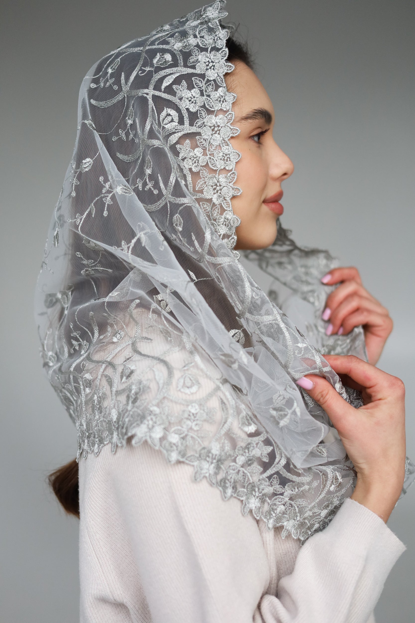 GREY INFINITY VEIL - MariaVeils