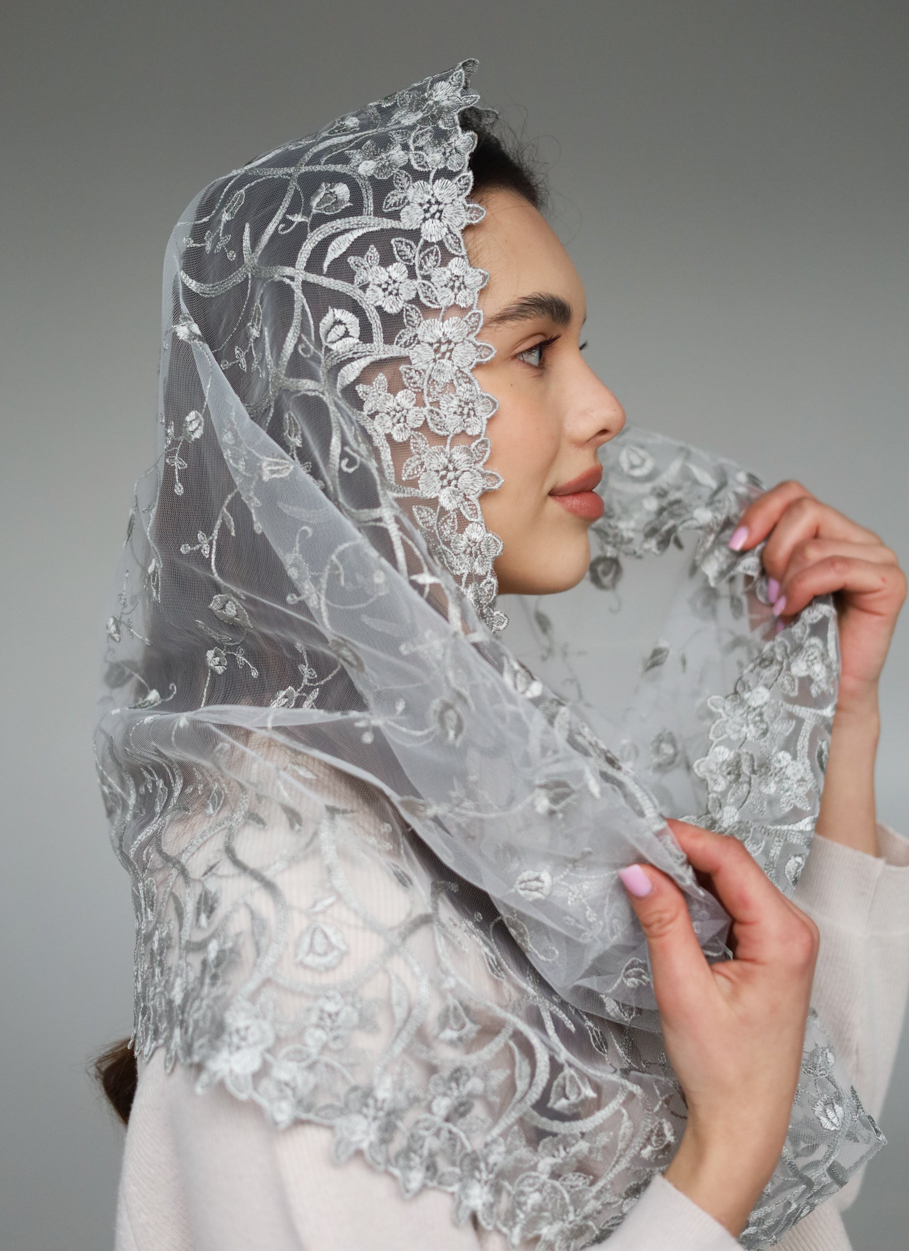 GREY INFINITY VEIL - MariaVeils