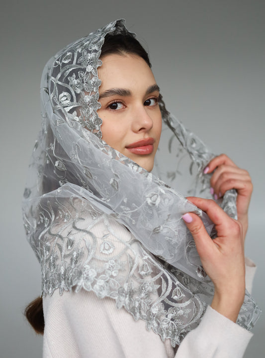 GREY INFINITY VEIL - MariaVeils
