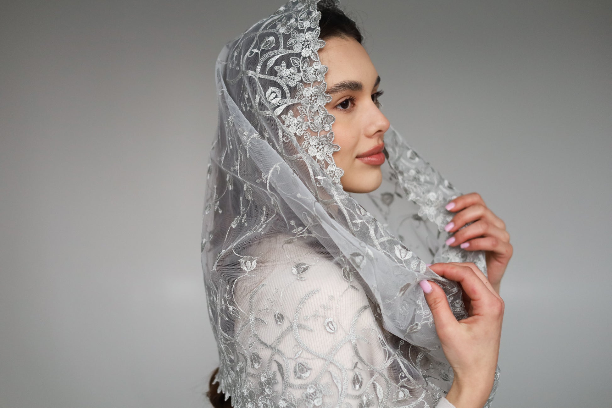 GREY INFINITY VEIL - MariaVeils
