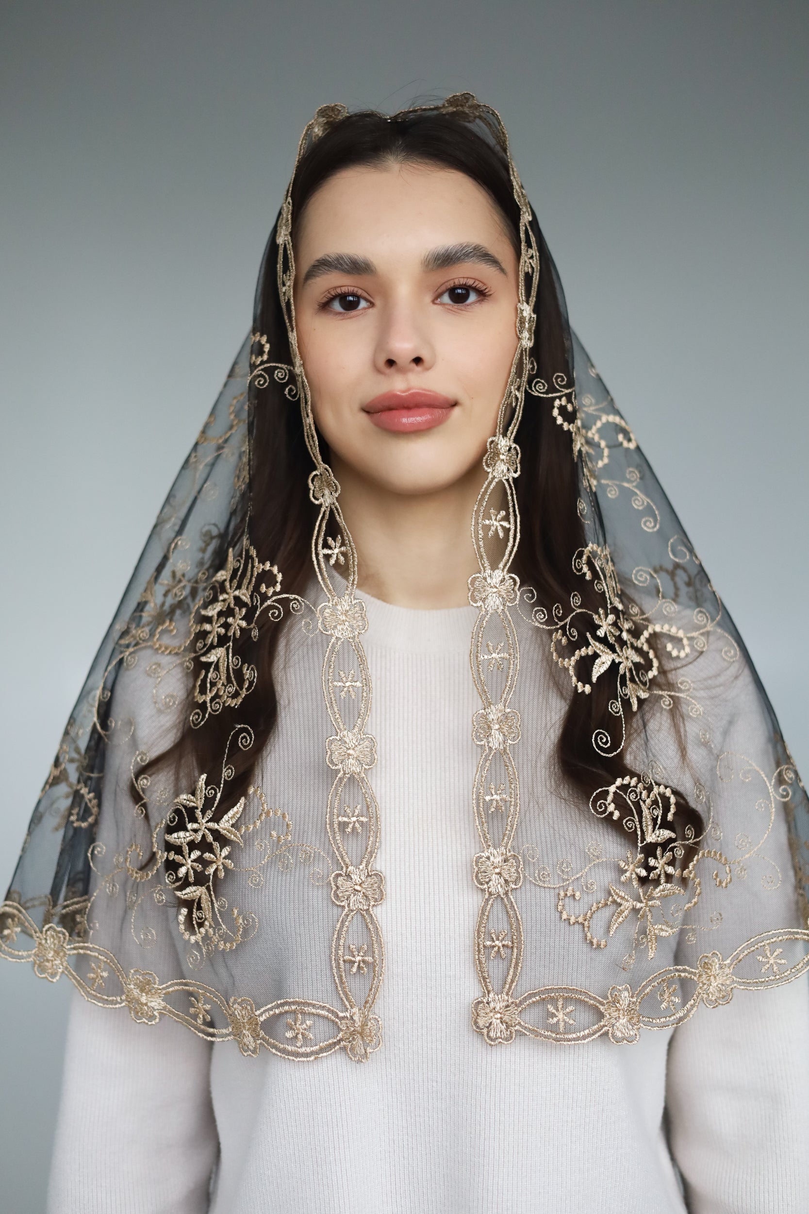 LONG GOLD VEIL - MariaVeils