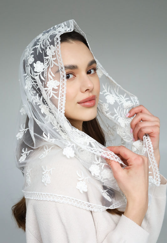 INFINITY SHAPE IVORY VEIL - MariaVeils
