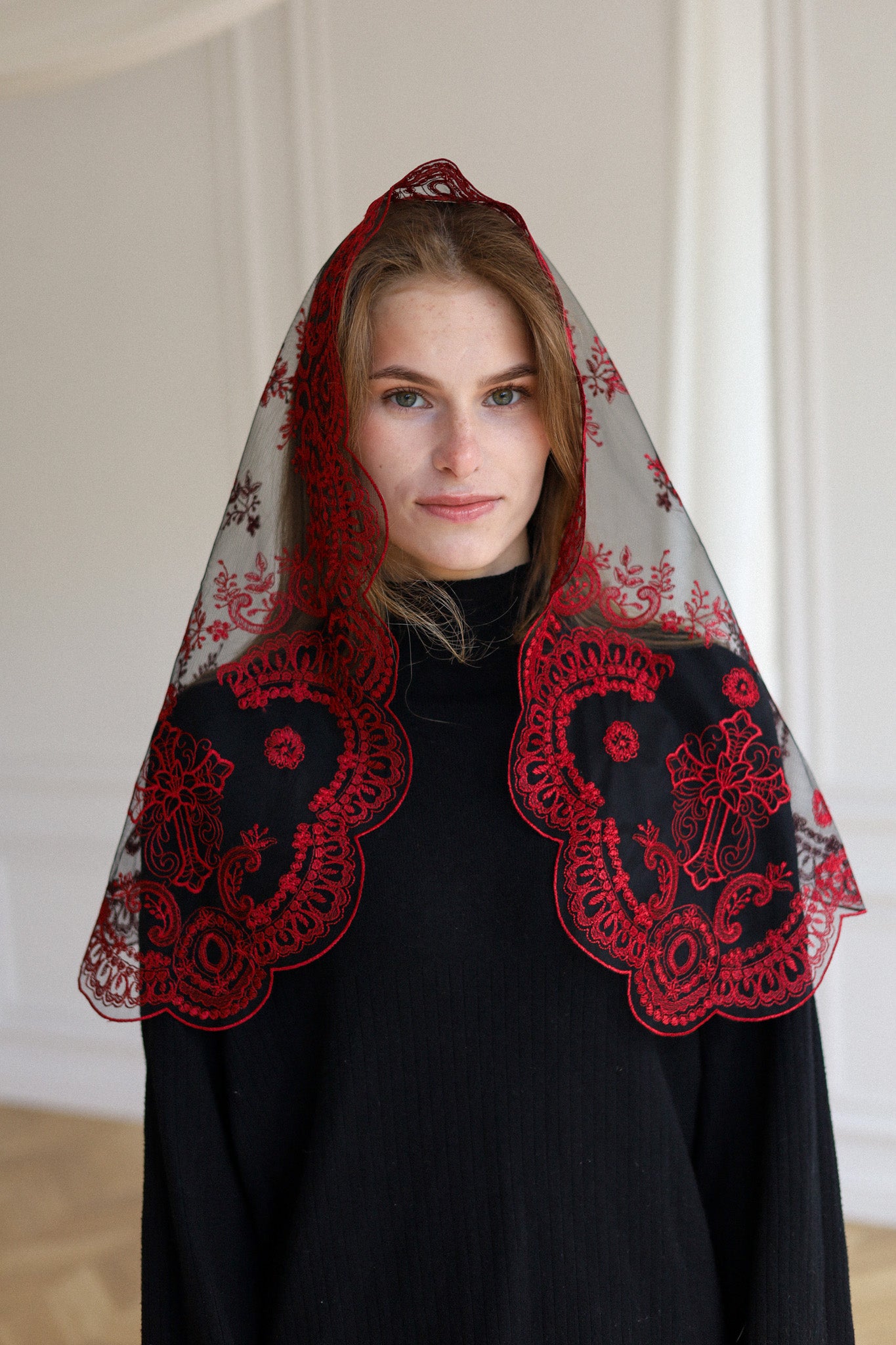 NEW! BURGUNDY VEIL
