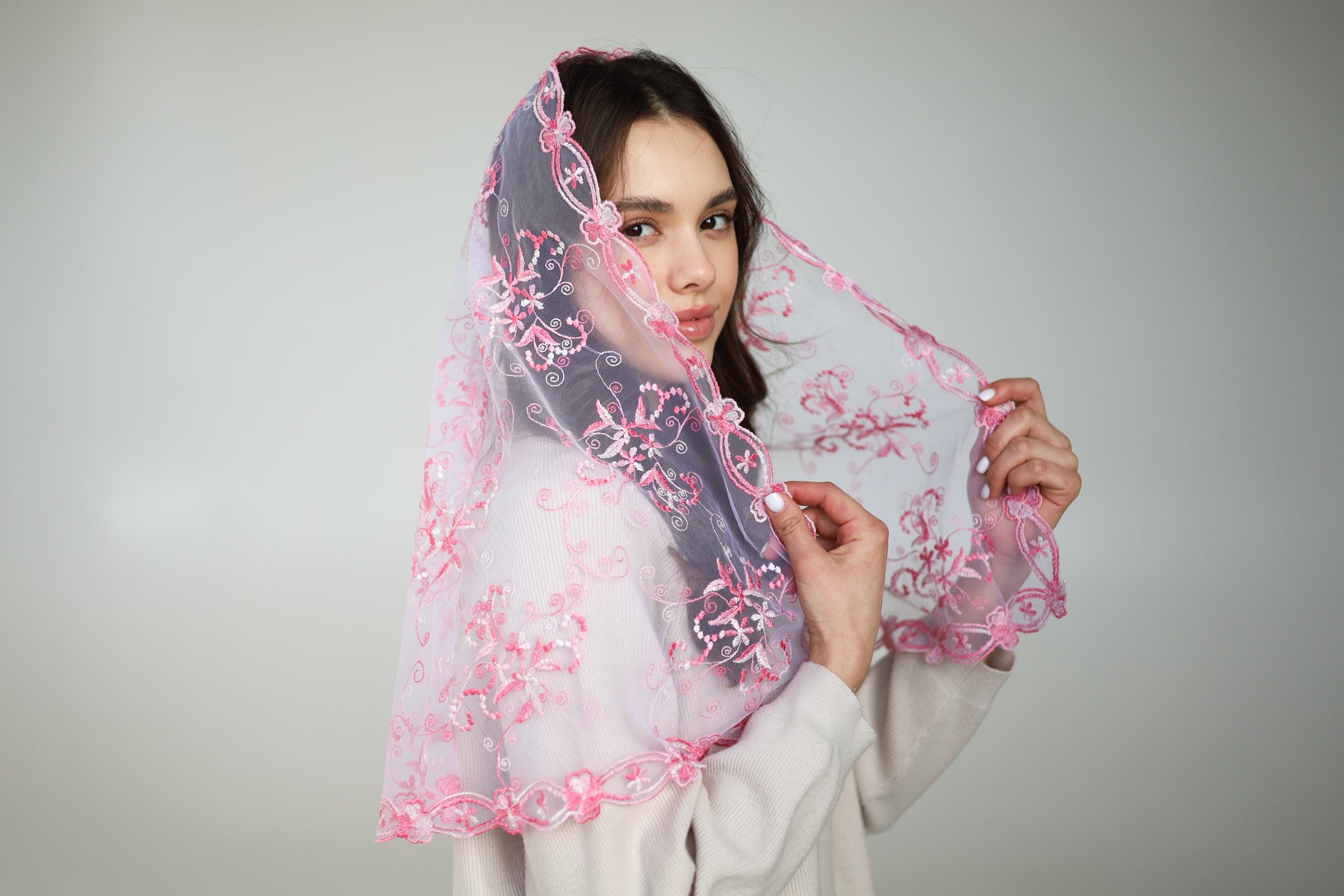 GRADIENT PINK VEIL - MariaVeils