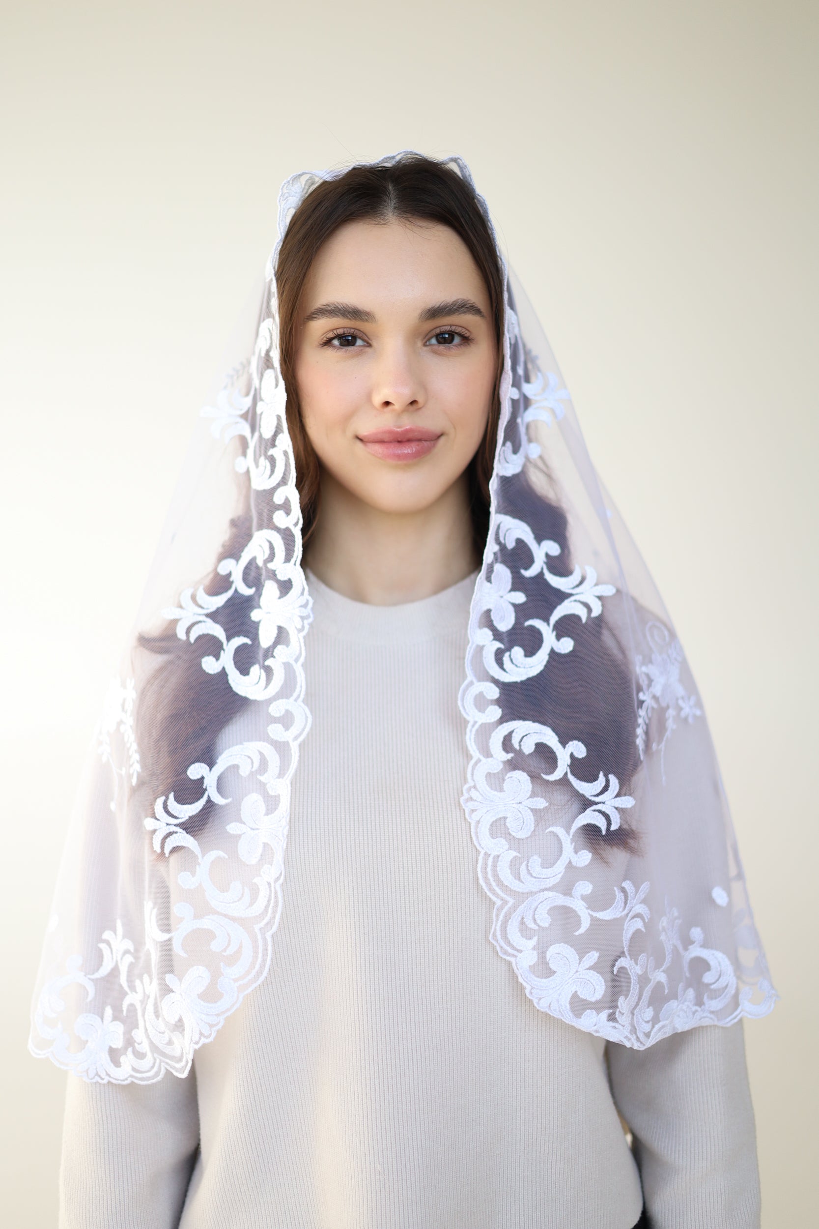 LONG IVORY VEIL - MariaVeils