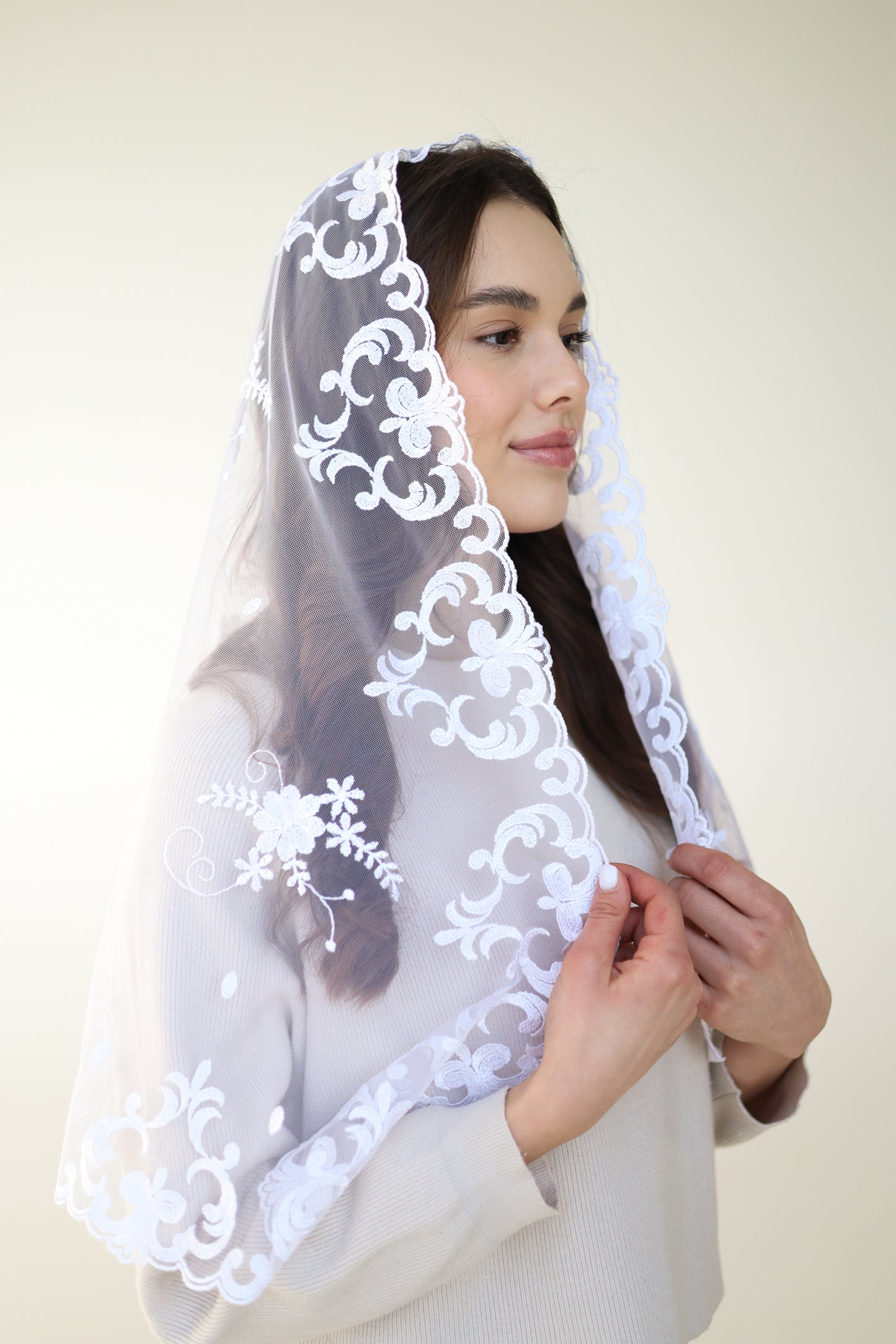 LONG IVORY VEIL - MariaVeils