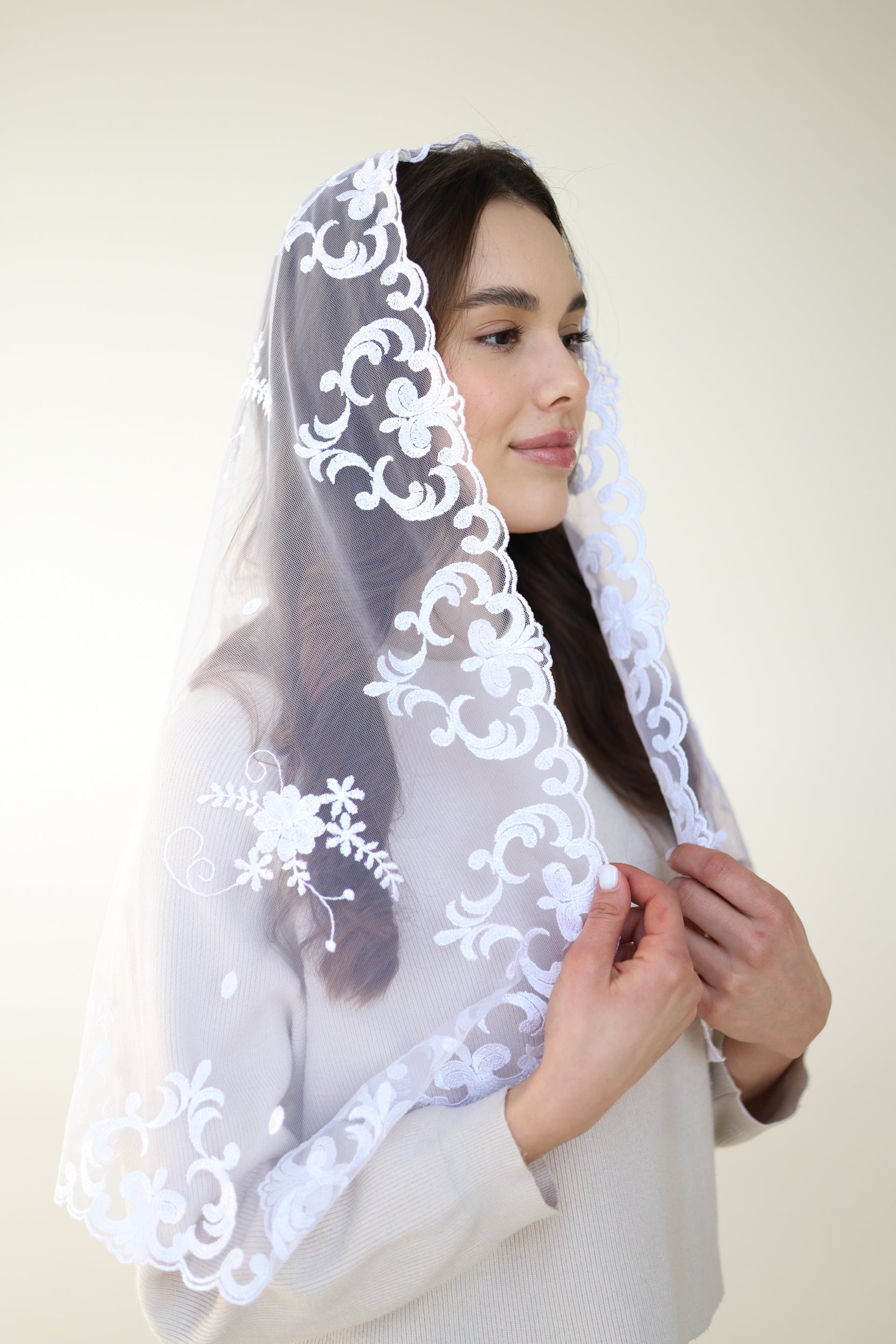 LONG IVORY VEIL - MariaVeils