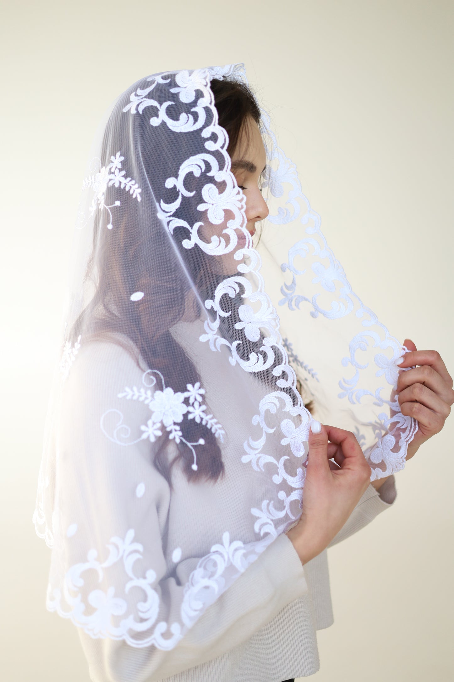 LONG IVORY VEIL - MariaVeils