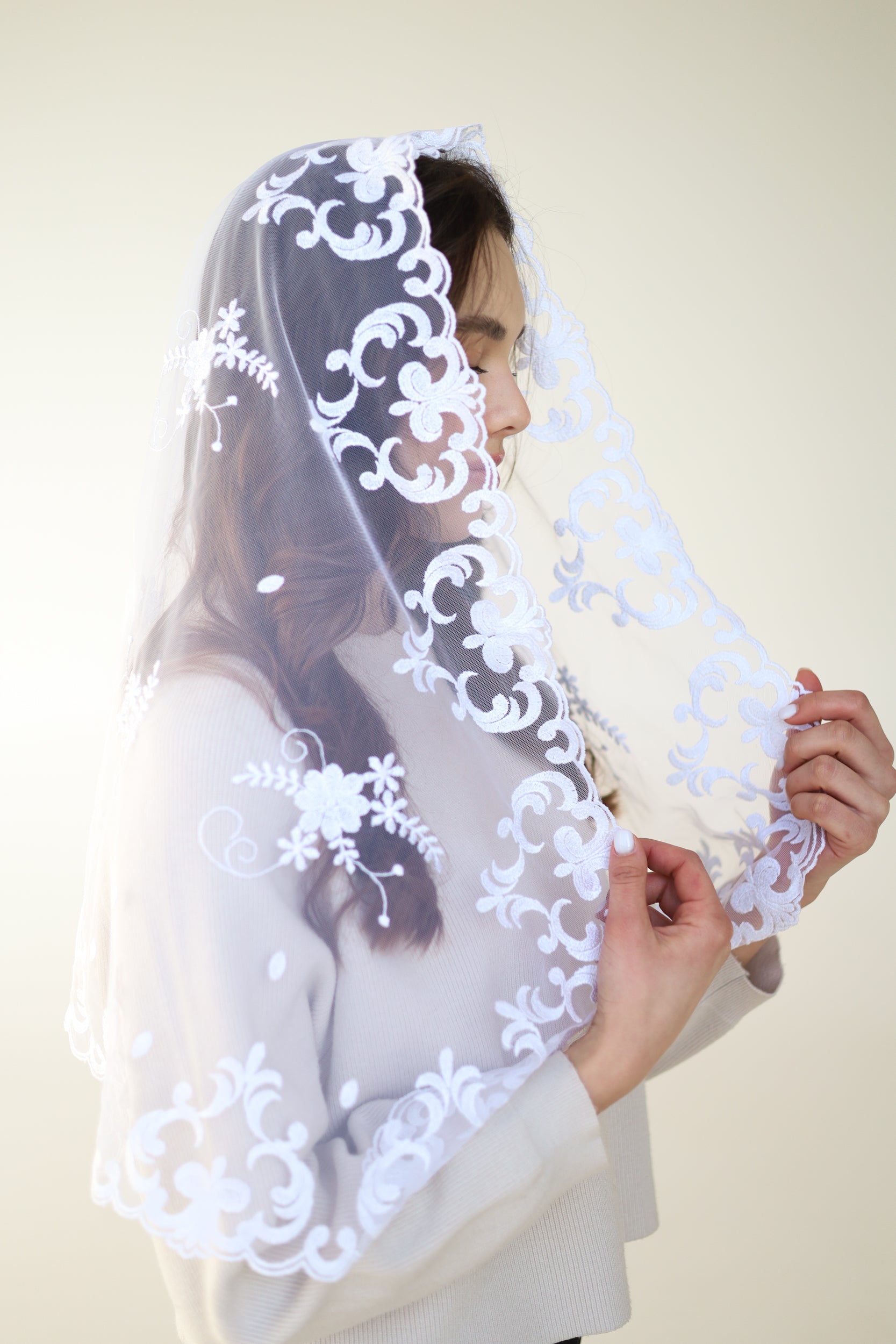 LONG IVORY VEIL - MariaVeils