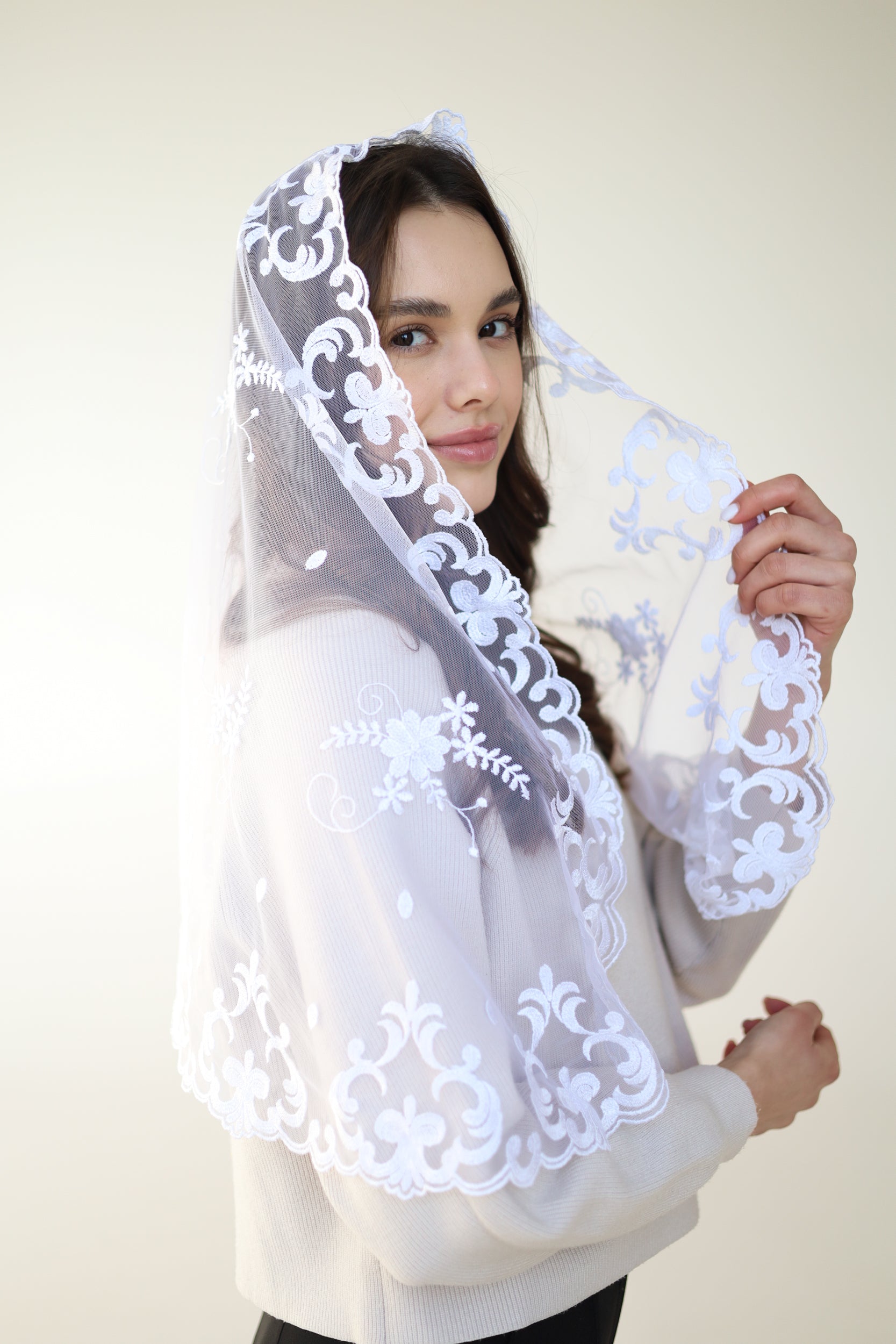 LONG IVORY VEIL - MariaVeils