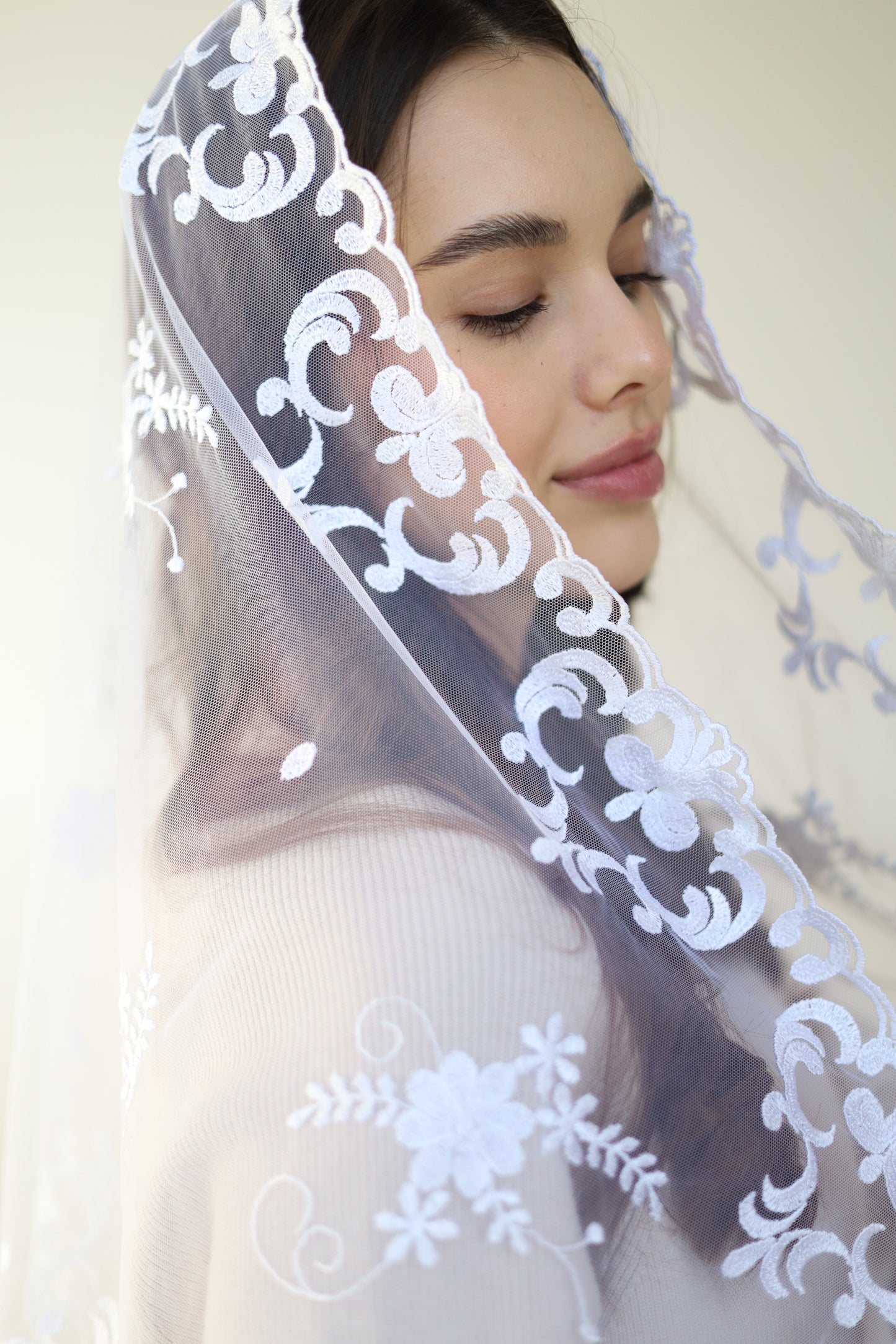 LONG IVORY VEIL - MariaVeils
