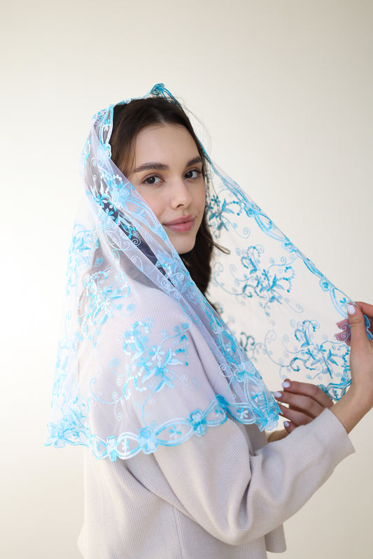GRADIENT BLUE VEIL - MariaVeils